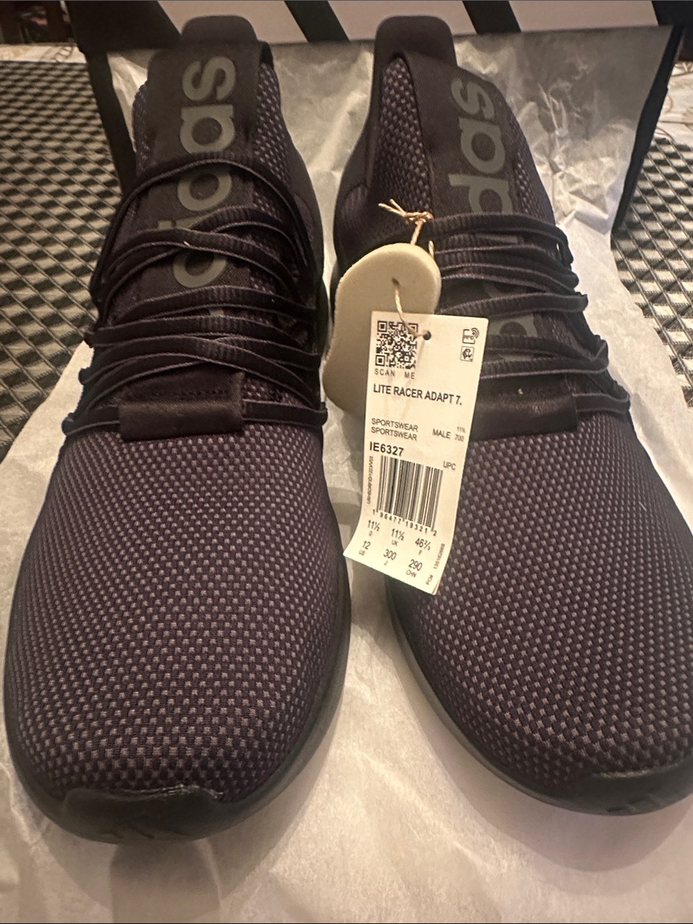 adidas Men's Lite Racer Adapt 3.0 Sneakers in Dark Purple